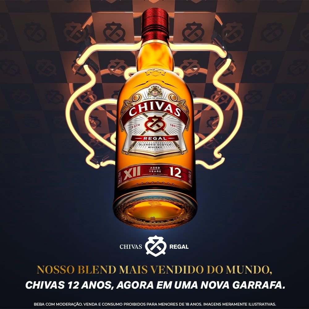 Whisky Chivas Regal Blended 12 Anos 1l